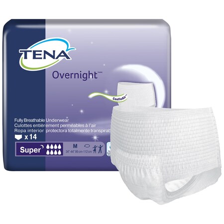 Tena Intimates Incontinence Overnight Underwear for Women, Size Small / Medium, 16 ct
